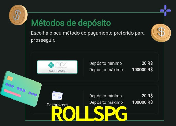 O cassino ROLLSPGbet oferece uma grande variedade de métodos de pagamento